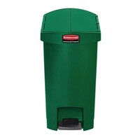 Rubbermaid Poubelle à Pédale Slim Jim | 30 Litres | Vert