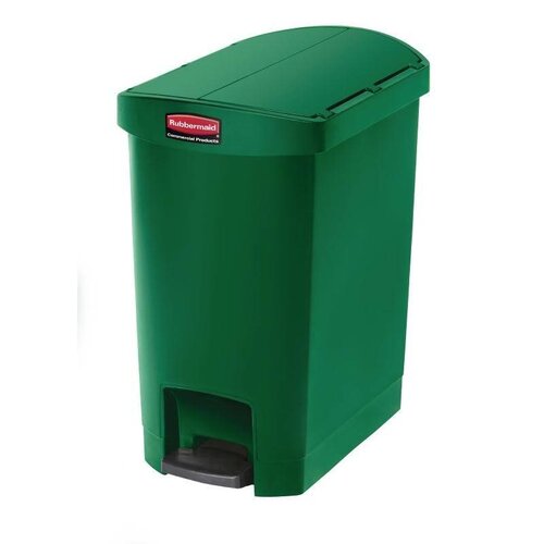 Rubbermaid Rubbermaid Poubelle à Pédale Slim Jim | 30 Litres | Vert