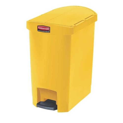 Rubbermaid Rubbermaid Poubelle à Pédale Slim Jim | 30 Litres | Jaune