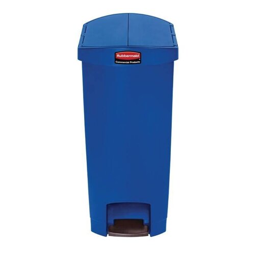 Rubbermaid Rubbermaid Poubelle à Pédale Slim Jim | 50 Litres | Bleu