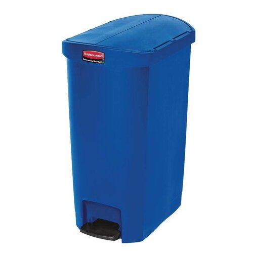 Rubbermaid Rubbermaid Poubelle à Pédale Slim Jim | 50 Litres | Bleu