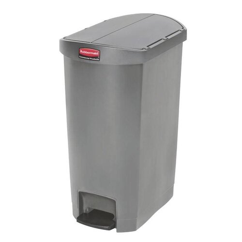 Rubbermaid Rubbermaid Poubelle à Pédale Slim Jim | 50 Litres | Gris