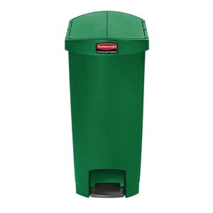 Rubbermaid Rubbermaid Poubelle à Pédale Slim Jim | 50 Litres | Vert Rubbermaid Rubbermaid Poubelle à Pédale Slim Jim | 50 Litres | Vert