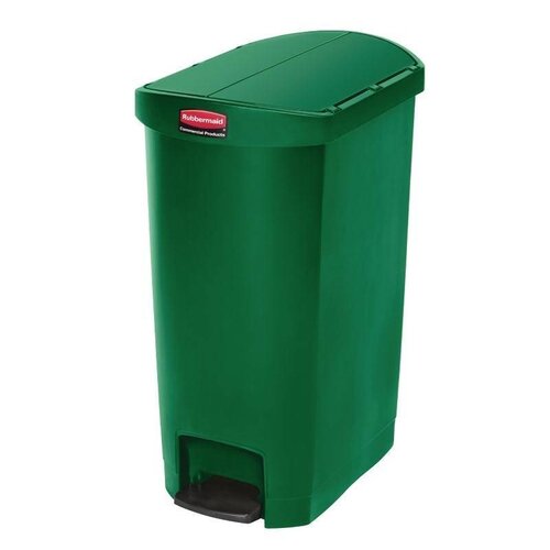 Rubbermaid Rubbermaid Poubelle à Pédale Slim Jim | 50 Litres | Vert