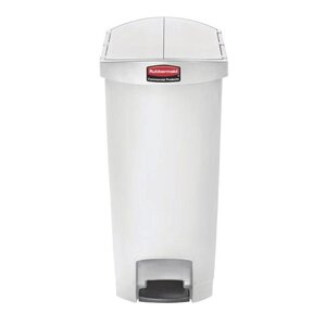 Rubbermaid Rubbermaid Poubelle à Pédale Slim Jim | 50 Litres | Blanc Rubbermaid Rubbermaid Poubelle à Pédale Slim Jim | 50 Litres | Blanc