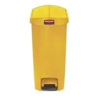 Rubbermaid Poubelle à Pédale Slim Jim | 50 Litres | Jaune