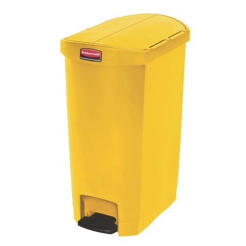 Rubbermaid Rubbermaid Poubelle à Pédale Slim Jim | 50 Litres | Jaune