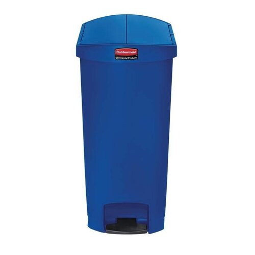 Rubbermaid Rubbermaid Poubelle à Pédale Slim Jim | 68 Litres | Bleu