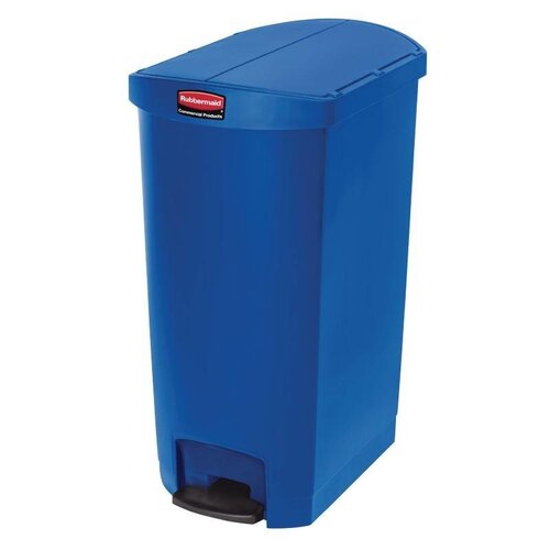 Rubbermaid Rubbermaid Poubelle à Pédale Slim Jim | 68 Litres | Bleu