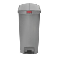 Rubbermaid Poubelle à Pédale Slim Jim | 68 Litres | Gris