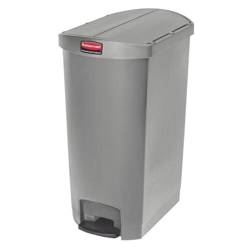 Rubbermaid Rubbermaid Poubelle à Pédale Slim Jim | 68 Litres | Gris