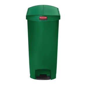 Rubbermaid Rubbermaid Poubelle à Pédale Slim Jim | 68 Litres | Vert Rubbermaid Rubbermaid Poubelle à Pédale Slim Jim | 68 Litres | Vert
