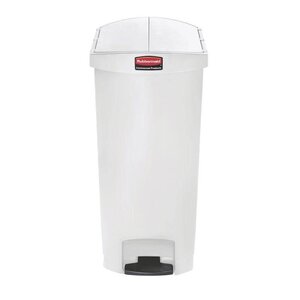 Rubbermaid Rubbermaid Poubelle à Pédale Slim Jim | 68 Litres | Blanc Rubbermaid Rubbermaid Poubelle à Pédale Slim Jim | 68 Litres | Blanc