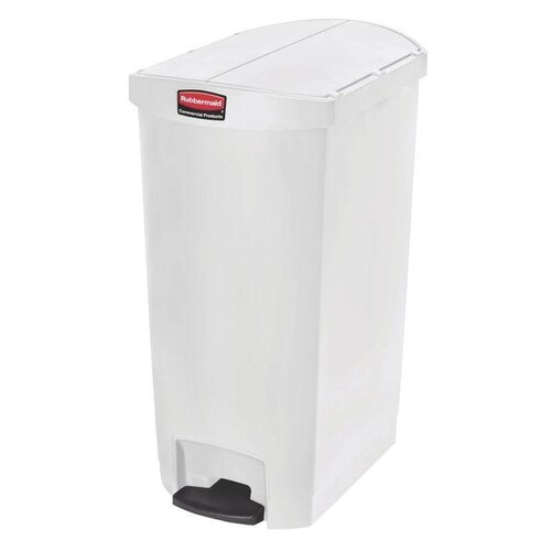 Rubbermaid Rubbermaid Poubelle à Pédale Slim Jim | 68 Litres | Blanc