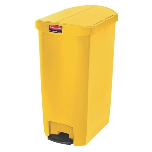 Rubbermaid Rubbermaid Poubelle à Pédale Slim Jim | 68 Litres | Jaune