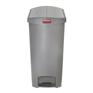 Rubbermaid Rubbermaid Poubelle à Pédale Slim Jim | 90 Litres | Gris Rubbermaid Rubbermaid Poubelle à Pédale Slim Jim | 90 Litres | Gris