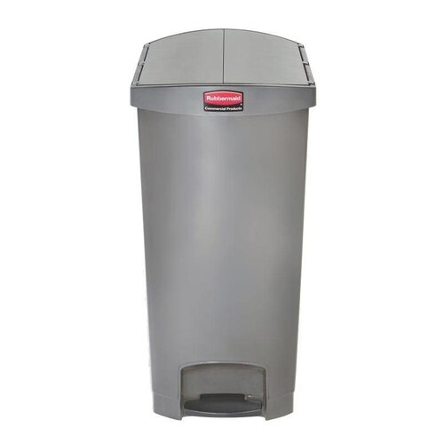 Rubbermaid Rubbermaid Poubelle à Pédale Slim Jim | 90 Litres | Gris