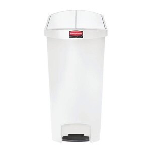 Rubbermaid Rubbermaid Poubelle à Pédale Slim Jim | 90 Litres | Blanc Rubbermaid Rubbermaid Poubelle à Pédale Slim Jim | 90 Litres | Blanc