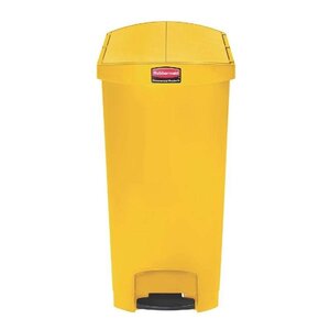 Rubbermaid Rubbermaid Poubelle à Pédale Slim Jim | 90 Litres | Jaune Rubbermaid Rubbermaid Poubelle à Pédale Slim Jim | 90 Litres | Jaune