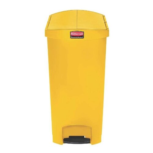 Rubbermaid Rubbermaid Poubelle à Pédale Slim Jim | 90 Litres | Jaune