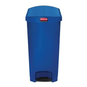 Rubbermaid Rubbermaid Poubelle à Pédale Slim Jim | 90 Litres | Bleu Rubbermaid Rubbermaid Poubelle à Pédale Slim Jim | 90 Litres | Bleu