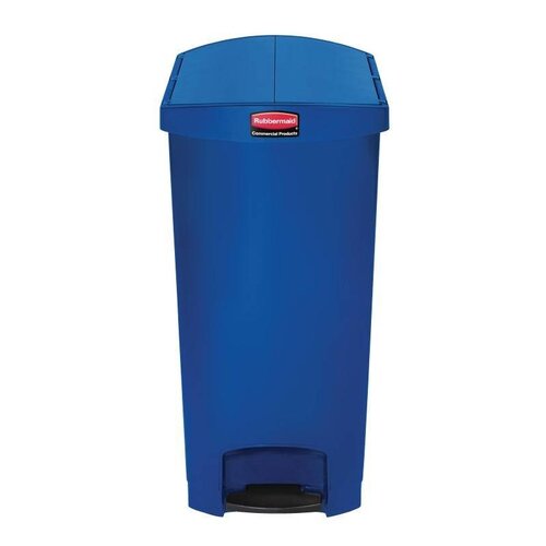 Rubbermaid Rubbermaid Poubelle à Pédale Slim Jim | 90 Litres | Bleu