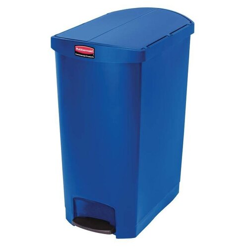 Rubbermaid Rubbermaid Poubelle à Pédale Slim Jim | 90 Litres | Bleu