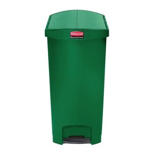 Rubbermaid Rubbermaid Poubelle à Pédale Slim Jim | 90 Litres | Vert Rubbermaid Rubbermaid Poubelle à Pédale Slim Jim | 90 Litres | Vert