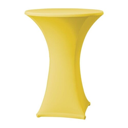 CHRselect Housse de Table Cocktail Samba | pour Tables Ø85x115(h)cm | Jaune