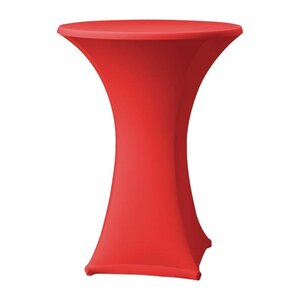 CHRselect Housse de Table Cocktail Samba | pour Tables Ø85x115(h)cm | Rouge
