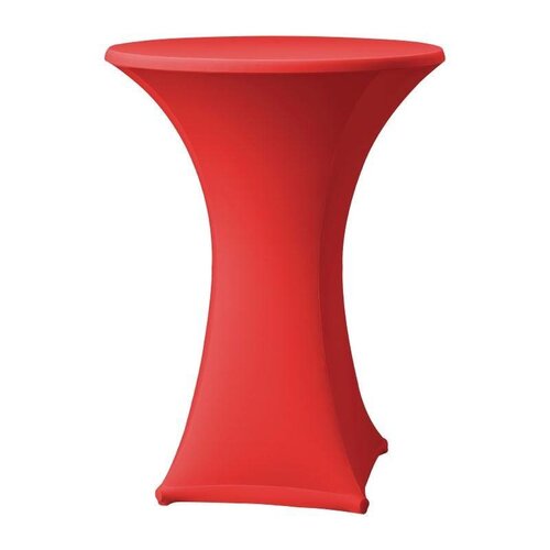 CHRselect Housse de Table Cocktail Samba | pour Tables Ø85x115(h)cm | Rouge