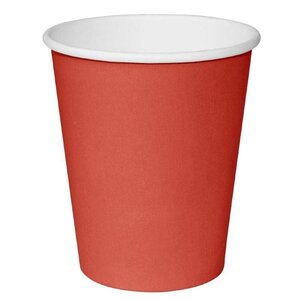 CHRselect Gobelets Jetables Rouge | 230ml | Simple Paroi | Par 50 Pièces