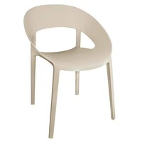 Chaise Enveloppante en PP Beige | Empilable | Lot de 12