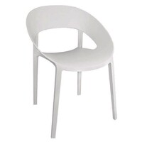 Chaises Enveloppante en PP Blanc | Empilable | Lot de 12