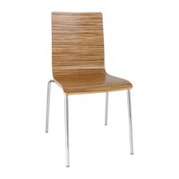Chaises Acier et Hêtre | ZEBRANO | Empilable | Lot de 12