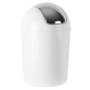 CHRselect Poubelle Plastique Blanc | Couvercle Basculante | 5 Litres CHRselect Poubelle Plastique Blanc | Couvercle Basculante | 5 Litres