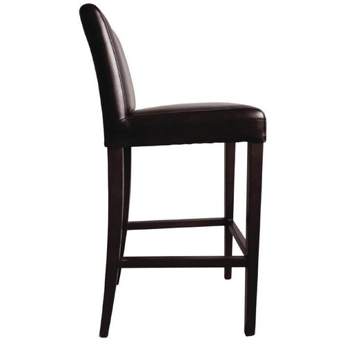 CHRselect Tabouret de Bar | Simili Cuir/ Bois | Prix par 4 Pièces