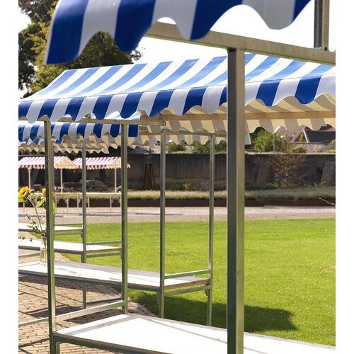 VEBA Étal de Marché | Toit Rouge/Blanc | 2050x800x2200(h)mm