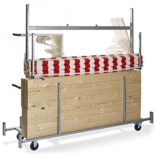 VEBA Chariot pour max. 5 Étals de Marché | 2415(l)x720(p)x1980(h)mm