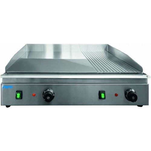 Saro Plaque de Cuisson Electrique | 2/3 Lisse 1/3 Rainurée | 3500W Saro Plaque de Cuisson Electrique | 2/3 Lisse 1/3 Rainurée | 3500W