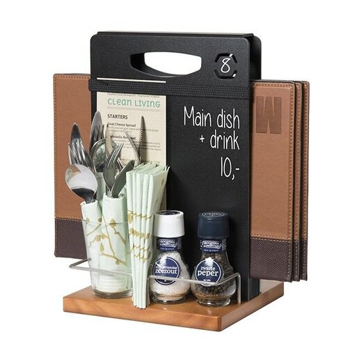 Securit Organiser de Table | 1 Craie Inclus | 343x220x20mm Securit Organiser de Table | 1 Craie Inclus | 343x220x20mm