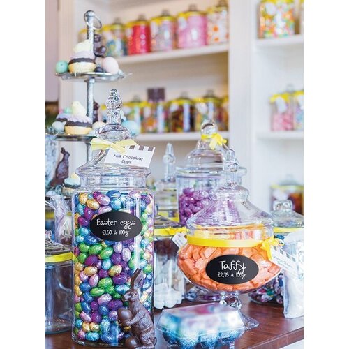 Securit Etiquettes Ardoises pour Bocaux | Auto-collant | Ovale 85x50mm | Par 8 Pièces