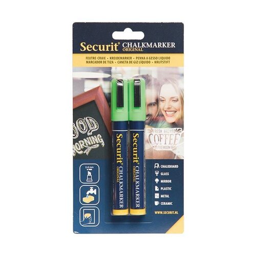 Securit Set de 2 Craies Medium | Vert | 2-6mm