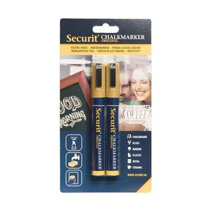Securit Set de 2 Craies Medium | Or | 2-6mm Securit Set de 2 Craies Medium | Or | 2-6mm