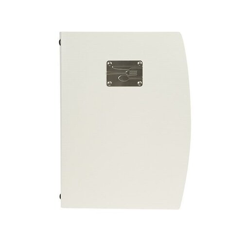 Securit Protege Menu RIO | Blanc Style Couverts | 4x A4 Pages Seuls Securit Protege Menu RIO | Blanc Style Couverts | 4x A4 Pages Seuls