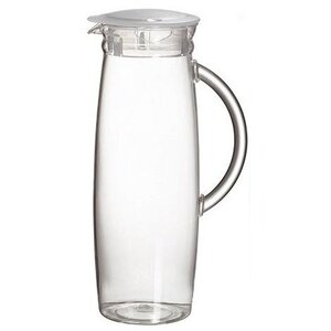 CHRselect Cruche Polycarbonate | 1300ml | Couvercle Transparent | Hauteur 26cm
