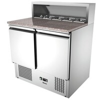 Saladette Pizza | Plan de Travail Granite | 900x700x(H)1080mm