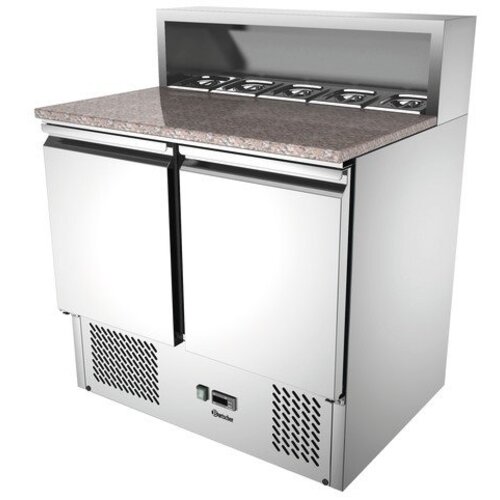 Bartscher Saladette Pizza | Plan de Travail Granite | 900x700x(H)1080mm