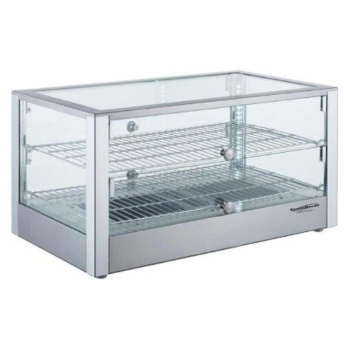 Combisteel Vitrine d'Affichage Chaud | 2 Grilles | 1kW | 700x400x376(h)mm