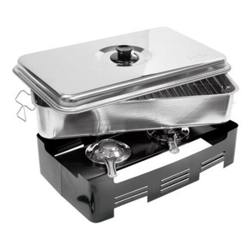 CHRselect Fumoir INOX | 2 Grilles | 45x27x20(h)mm CHRselect Fumoir INOX | 2 Grilles | 45x27x20(h)mm